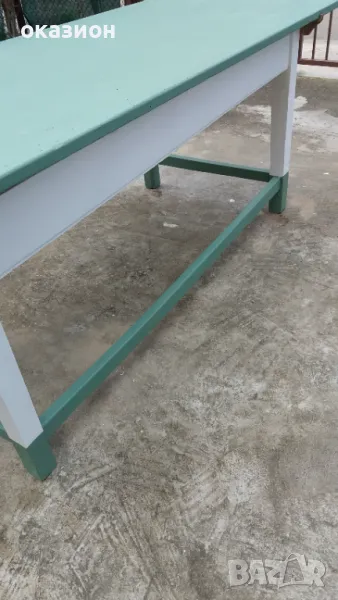 масивна голяма стара селска маса, снимка 1