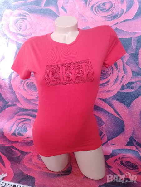 Червена еластична тениска LOFT С, снимка 1