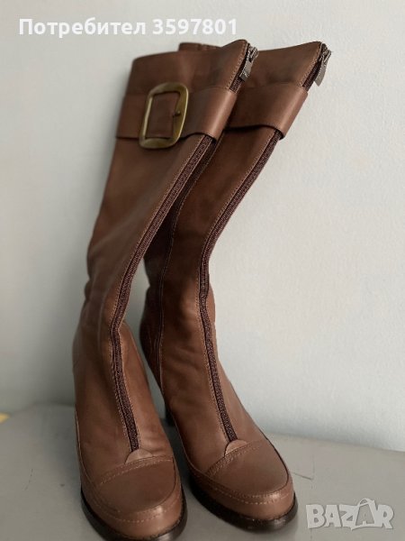 Дамски кожени ботуши/Robert Lenzi/, снимка 1