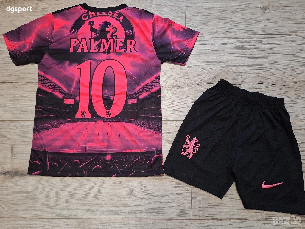 Детски флуоресцентен футболен екип на ЧЕЛСИ#Коул Палмър#!, снимка 1