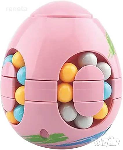 Пъзел Магическо яйце, Пластмасов, Розов, Логически, снимка 1
