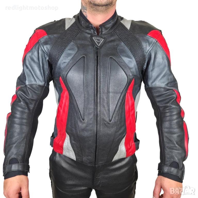 №5553 Rev’it! Мъжко кожено мото яке – размер 54, снимка 1