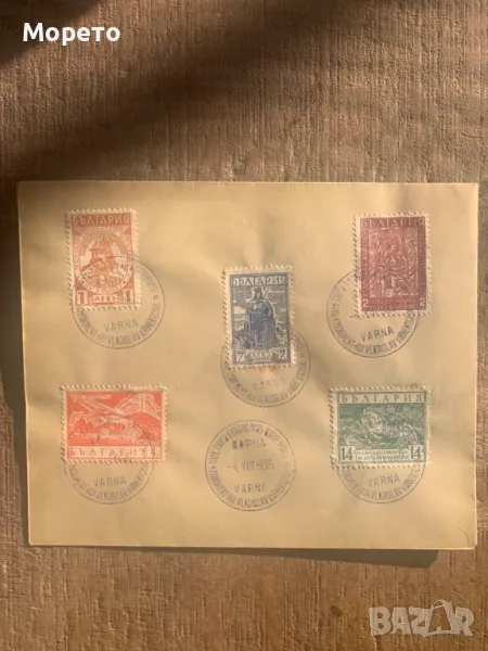 Първодневен плик-Паметник Владислав Варненчик-1935 год.-2, снимка 1