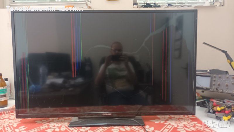 Finlux 48FLHYR274SC със счупен екран-17IPS71/17MB97/13VNB_S60TMB4C4LV0.0/VES480UNDS-2D-N02, снимка 1
