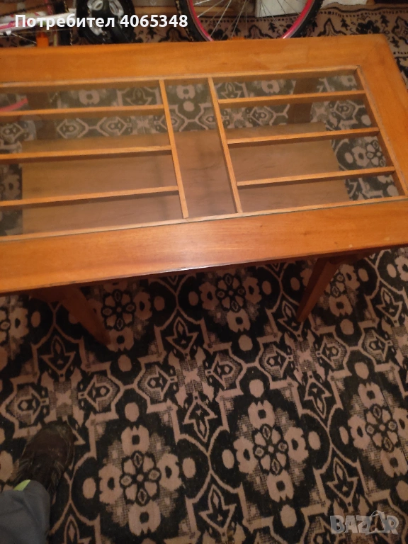 холна  маса със стъклен плот, снимка 1