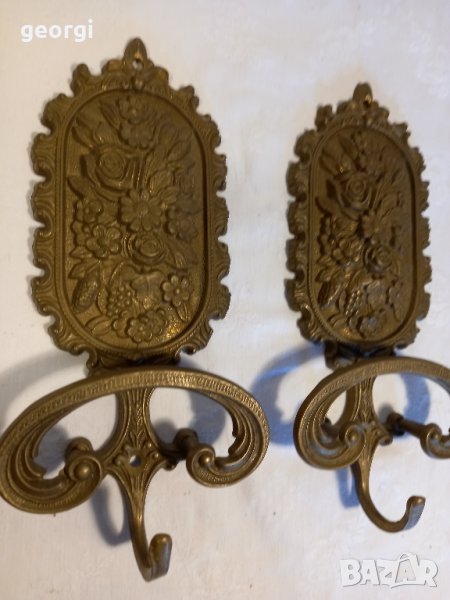 Бронзови закачалки за стена масив   20/1, снимка 1