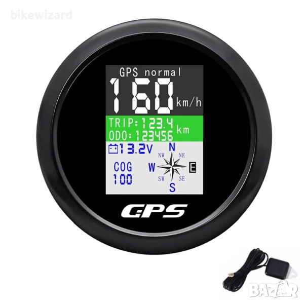 KAOLALI 85MM GPS скоростомер водоустойчив TFT екран цифров НОВ, снимка 1