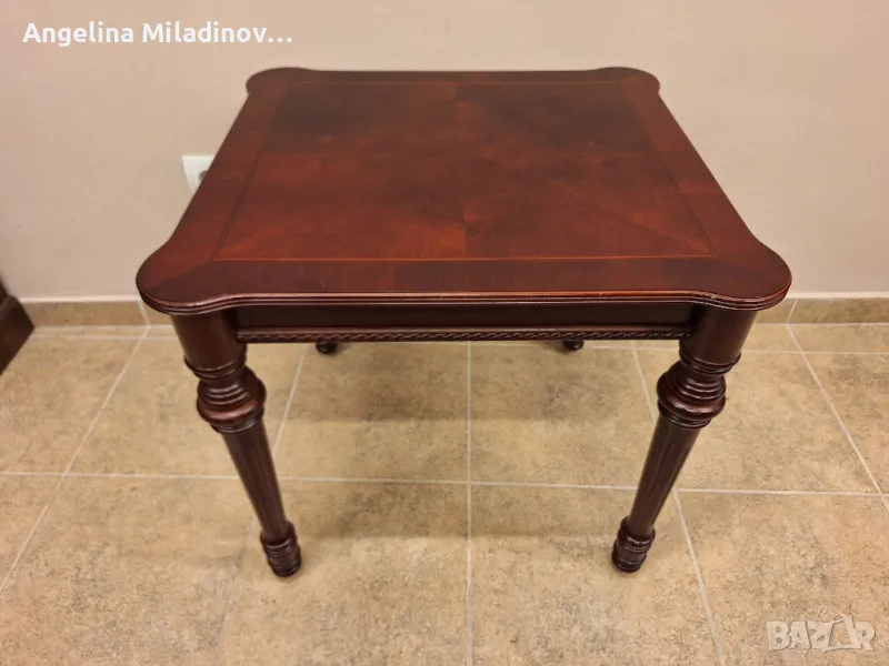 луксозна маса махагон , снимка 1