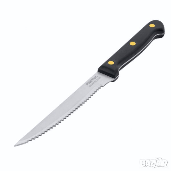 НОВ Назъбен нож – неръждаема стомана/острие 13 см, снимка 1