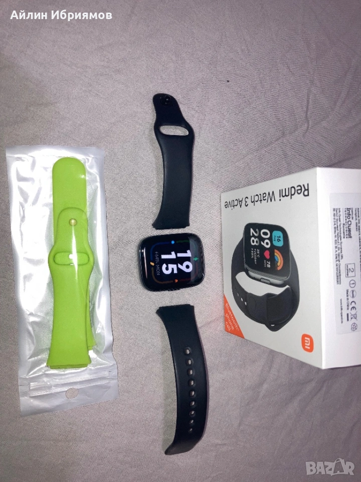 Smart часовник Xiaomi Redmi Watch 3 Active - черен, снимка 1