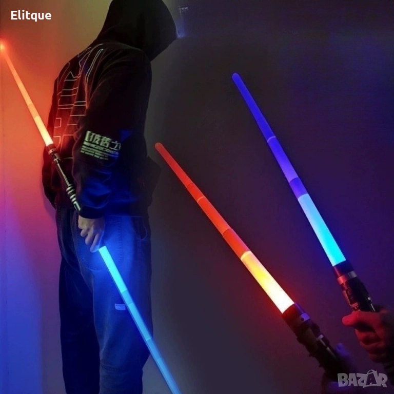 Детски лазерни мечове с червен и син лъч – Комбинирай за още по-вълнуваща битка, снимка 1