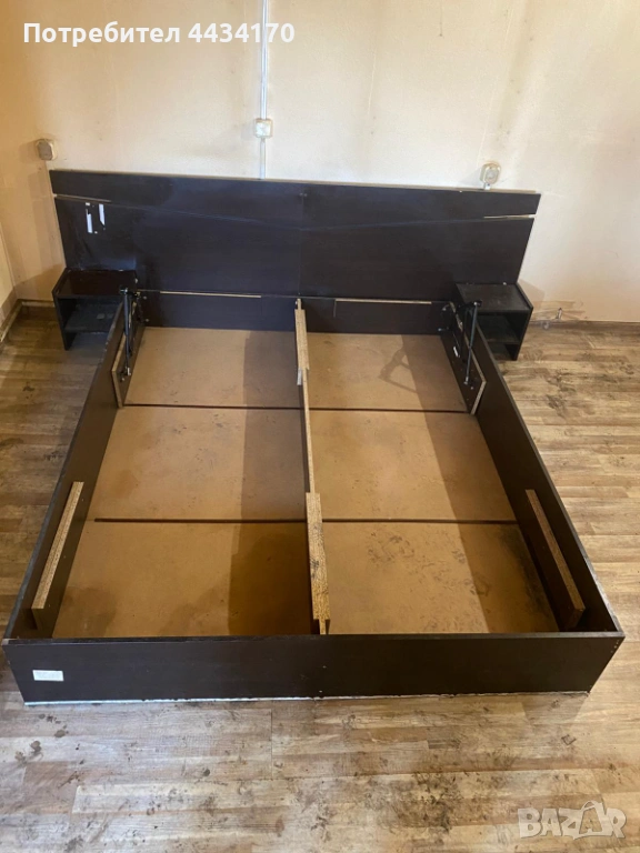 Спешно! Рамка за легло 180x200 см с повдигащ механизъм и място за съхранение, снимка 1