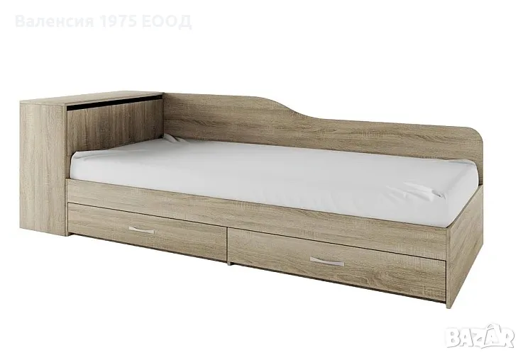 Легло с чекмеджета и ракла Сити 2005 сонома, орех или комбинация бяло/ арвен, снимка 1