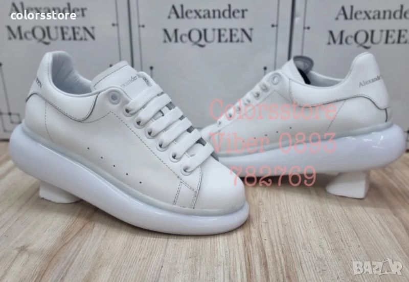 Бели кецове Alexander McQueen/BR37z, снимка 1