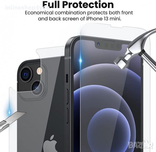 Стъклен протектор за гръб / дисплей камера за Apple iPhone 13 Pro Max, снимка 1