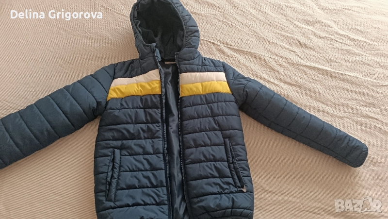 зимно синьо яке за момче 152см, снимка 1