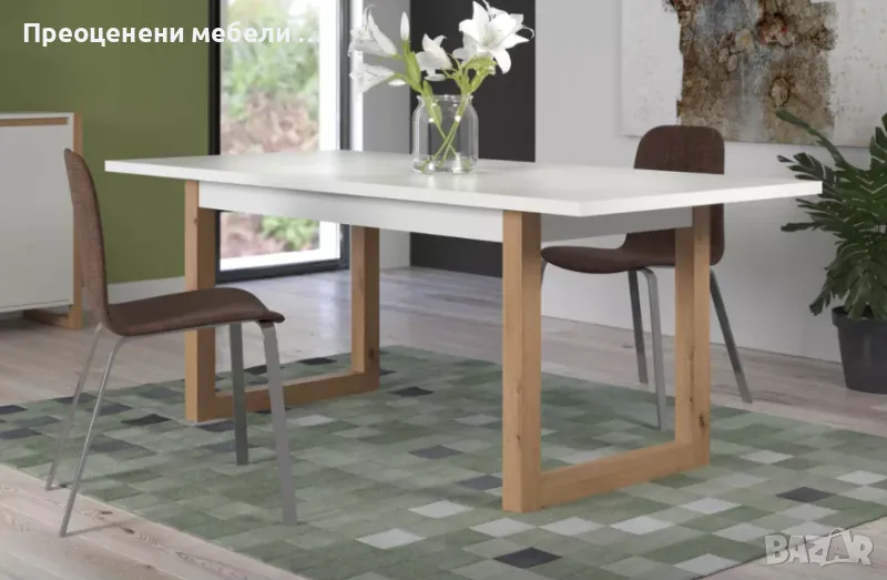 Разтегателна трапезна маса Dakota внос от Германия, снимка 1
