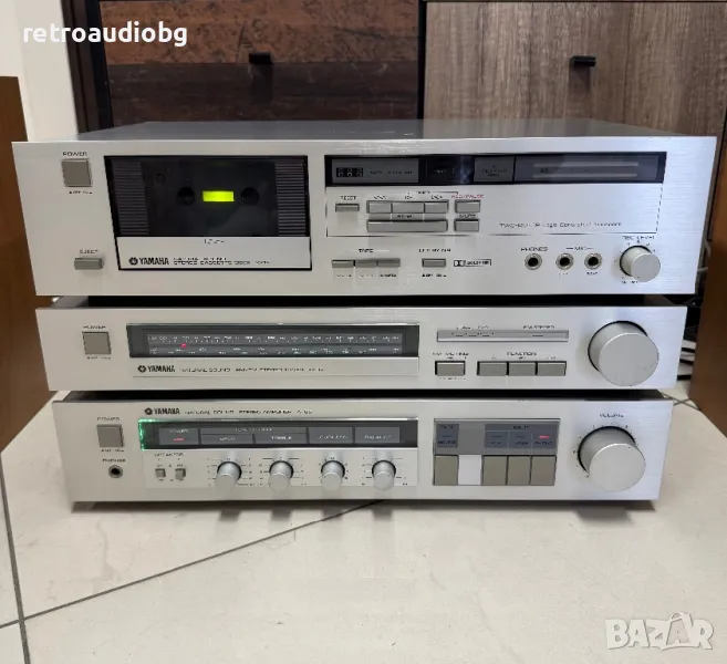 💥Ретро аудио система сет YAMAHA - усилвател, дек и тунер 1987 г - Made in Japan💥, снимка 1