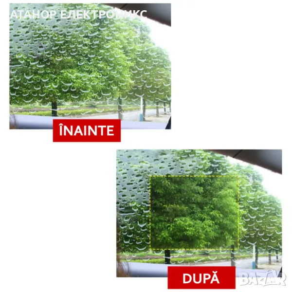 Дъждоустойчиво фолио (2 опаковки) - за автомобилни стъкла, 150 x 200 mm - прозрачно, снимка 1