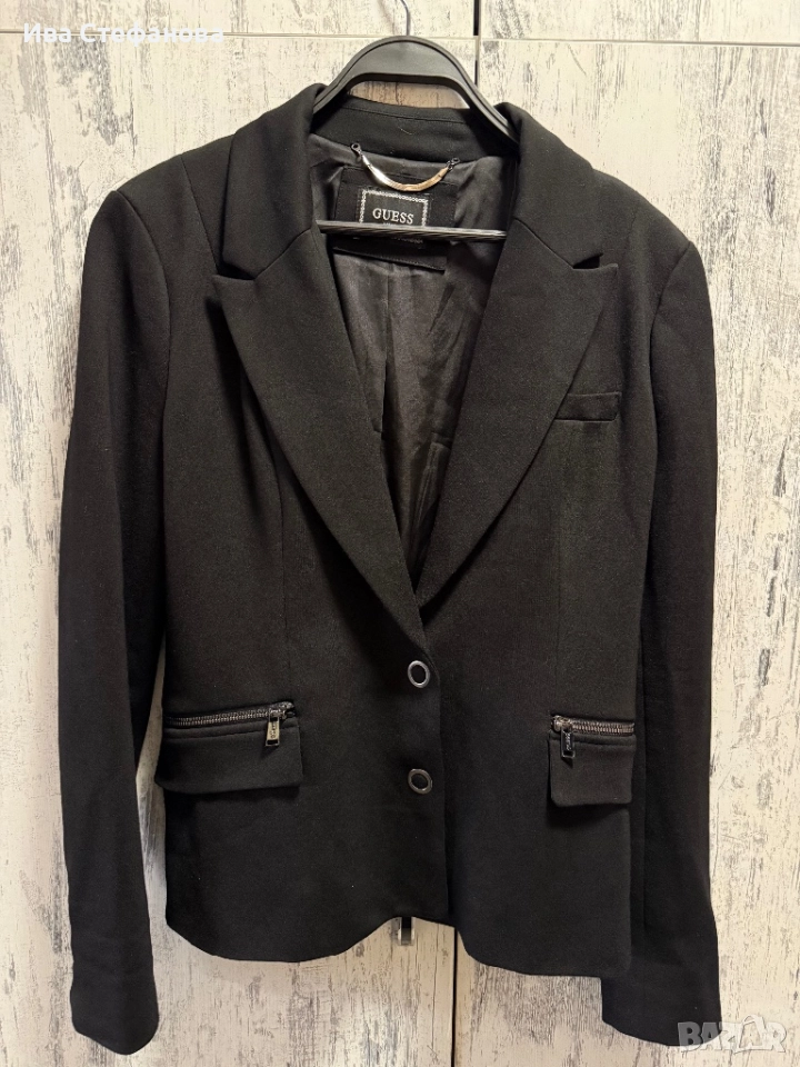 Ново черно елегантно 100 % оригинално сако блейзер Guess guess , снимка 1