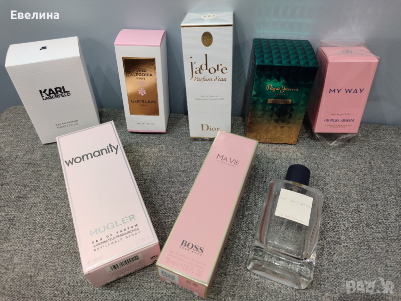 Празни кутии от дамски парфюми Boss, Jadore, T.Mugler, Guerlain и др., снимка 1