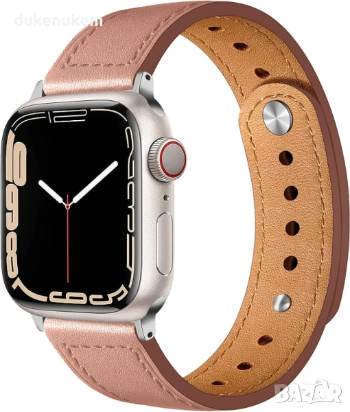 НОВA! Кожена каишка за Apple Watch (38–49 мм), снимка 1