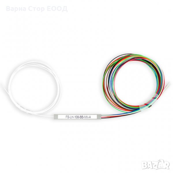 1X8 мини PLC сплитер, едномодов, 250μm влакно, без конектор, снимка 1