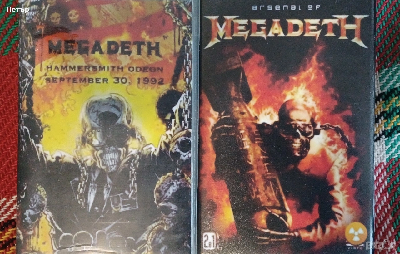 7бр. Видео касети на Megadeth , снимка 1