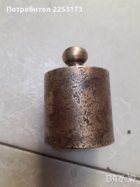 Бронзова тежест кило от Царско време, снимка 1