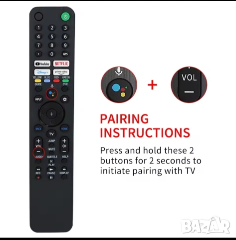 Дистанционно RMF-TX520U за Smart TV SONY, снимка 7 - Дистанционни - 53501107