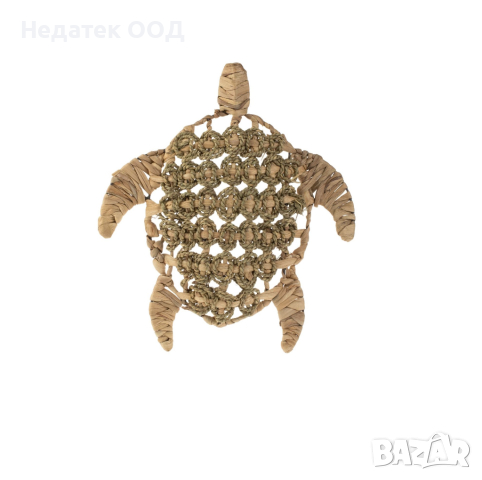 Декор за стена, Костенурка, с плетен дизайн, 38x34см