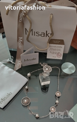 Misaki сребърен комплект колие и пръстен, снимка 9 - Бижутерийни комплекти - 44708553