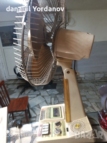 Ретро вентилатор National F-401C с КАСЕТОФОН – Колекционерски! , снимка 7 - Антикварни и старинни предмети - 53058178