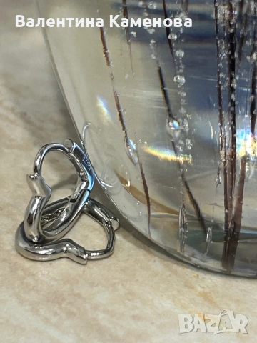 Сребърни обеци(925)  ,нови .Английско закопчаване , снимка 4 - Обеци - 52350380