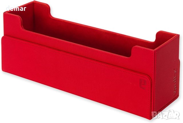 Кутия за карти Vault X Exo-Tec 450+ с магнитен капак - черно, червено, снимка 4 - Нумизматика и бонистика - 42223409