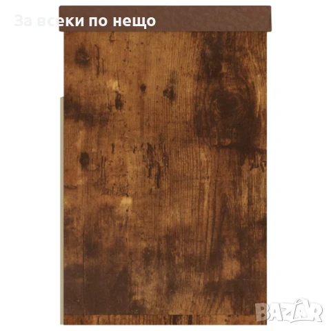 Пейка за обувки с възглавница, опушен дъб, 80x30x47 см, ПДЧ  Код P868, снимка 3 - Шкафове - 50993593