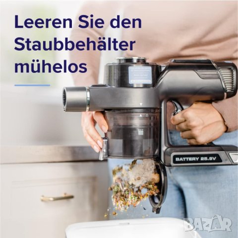 Вертикална прахосмукачка Levoit VortexIQ™ 40 Flex ( С ЛИПСИ, На Части ), снимка 9 - Прахосмукачки - 41511894