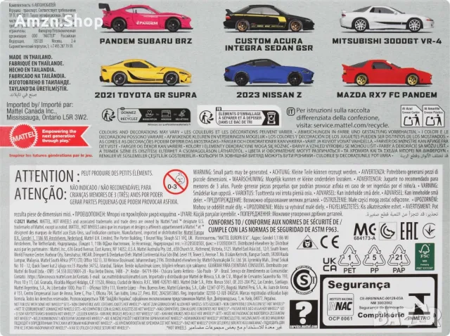 Hot Wheels Car Culture Premium комплект от 6 бр. ляти японски колички повишена декорация, снимка 6 - Колекции - 50131266