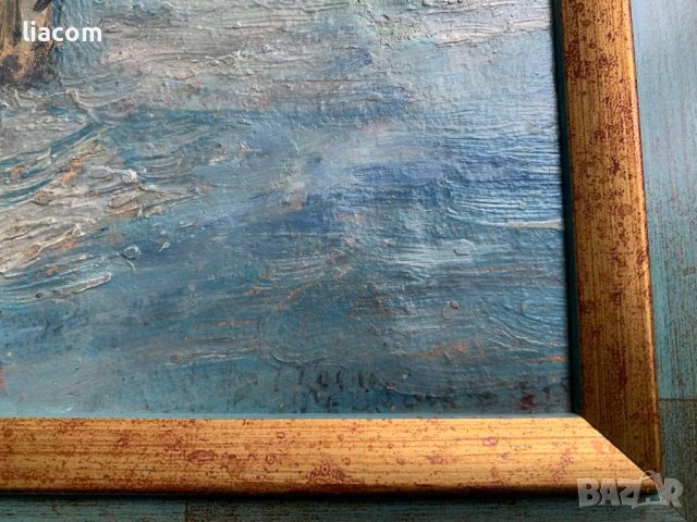 ГОСПОДИН ГЕОРГИЕВ (1909-1978) масло, снимка 5 - Картини - 38996182