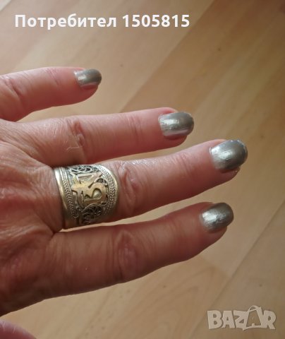 Уникален, старинен прьстен от Тибет от мед, снимка 6 - Антикварни и старинни предмети - 34116996