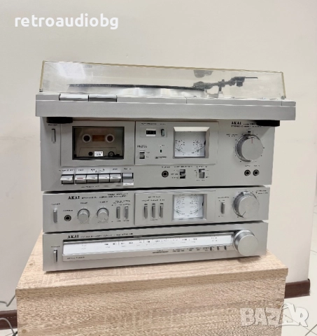 🔉Ретро аудио сет AKAI - усилвател AM-U01, тунер AT-K02, Дек CS-M01A, Грамофон AP-Q310 и колони 🔉, снимка 7 - Аудиосистеми - 52664779