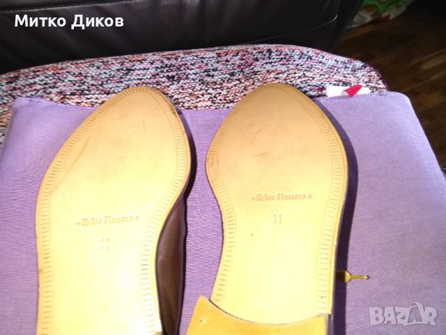 Peter flowers нови маркови италиански обувки естествена кожа размер №45 стелка 285мм, снимка 10 - Ежедневни обувки - 42304602