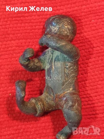 СТАРА ОЛОВНА ФИГУРАЛНА СТАТУЕТКА ХУДОЖЕСТВЕНА ПЛАСТИКА РЪЧНА ИЗРАБОТКА МНОГО РЯДКА за КОЛЕКЦИЯ 4366, снимка 16 - Колекции - 34424123