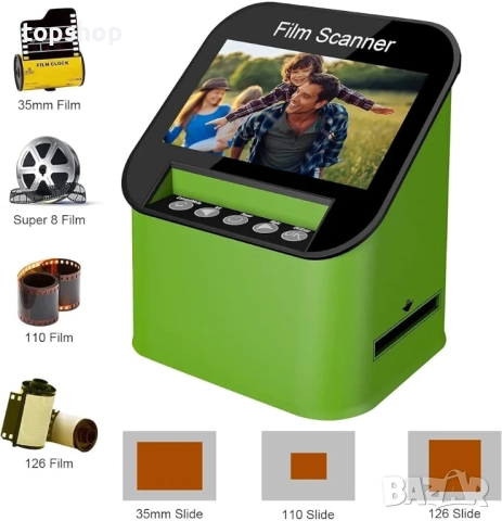 Нов проверен скенер за диапозитиви и филми DIGITNOW с 4.3'' LCD екран, 22MP висока резолюция ..., снимка 2 - Друга електроника - 52805163