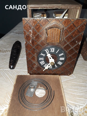 Античен немски часовник Кукувица - Шварцвалд , снимка 11 - Стенни часовници - 53090682