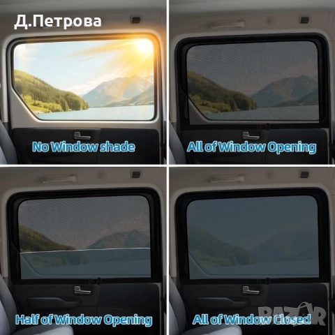 сенник за кола (за плъзгаща врата) комплект 2 броя, снимка 3 - Аксесоари и консумативи - 53745544