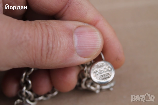 Дамска сребърна гривна ''Tifany & Co.'', снимка 7 - Гривни - 53828963