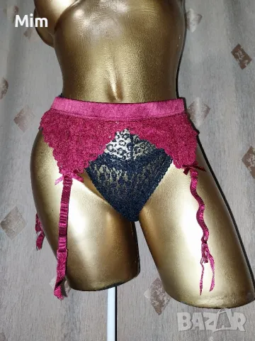 М Дантелен колан с жартиери за чорапи 