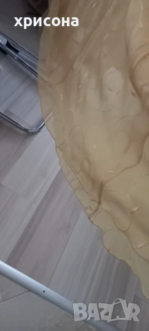 Бална(официална ) дълга рокля в пастелно жълто-зелено, снимка 4 - Рокли - 35935129