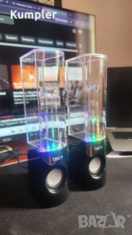 „Танцуващи фонтани“ колонки – ефектна подсветка и звук, снимка 2 - Слушалки и портативни колонки - 53384733